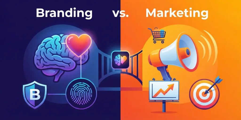 تفاوت مارکتینگ و برندینگ